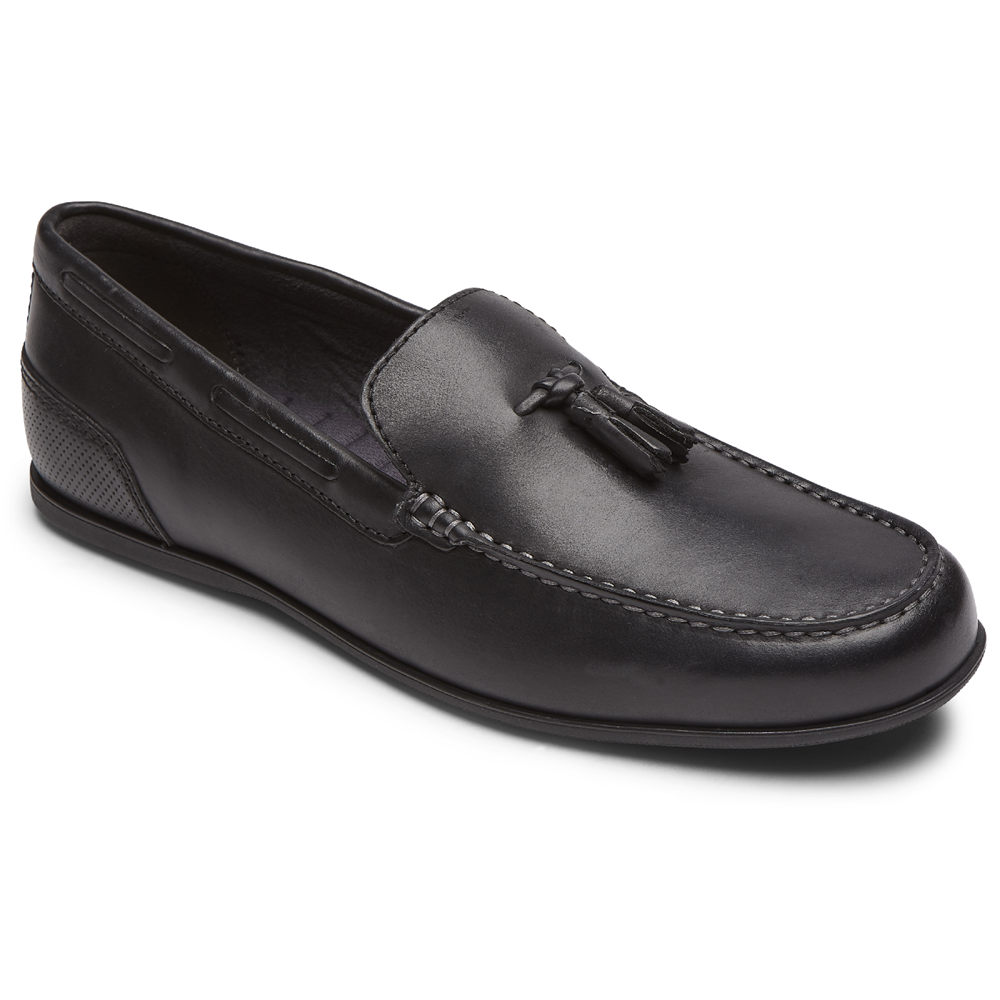 Rockport Singapore Mens Loafers - Malcom Tassel Black - PJ8395012